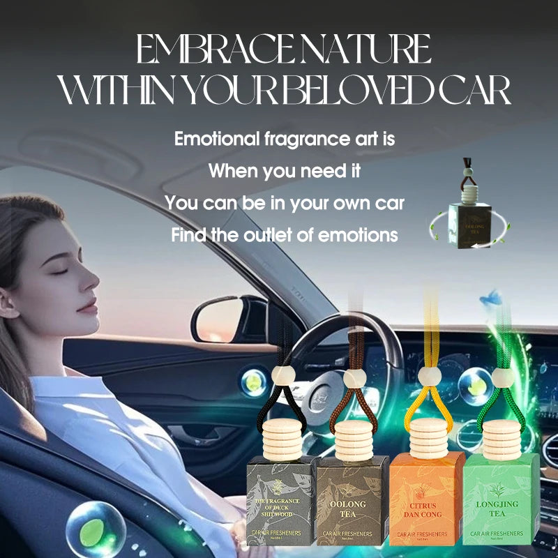 Tea Scented Hanging Car Air Freshener Set - 1