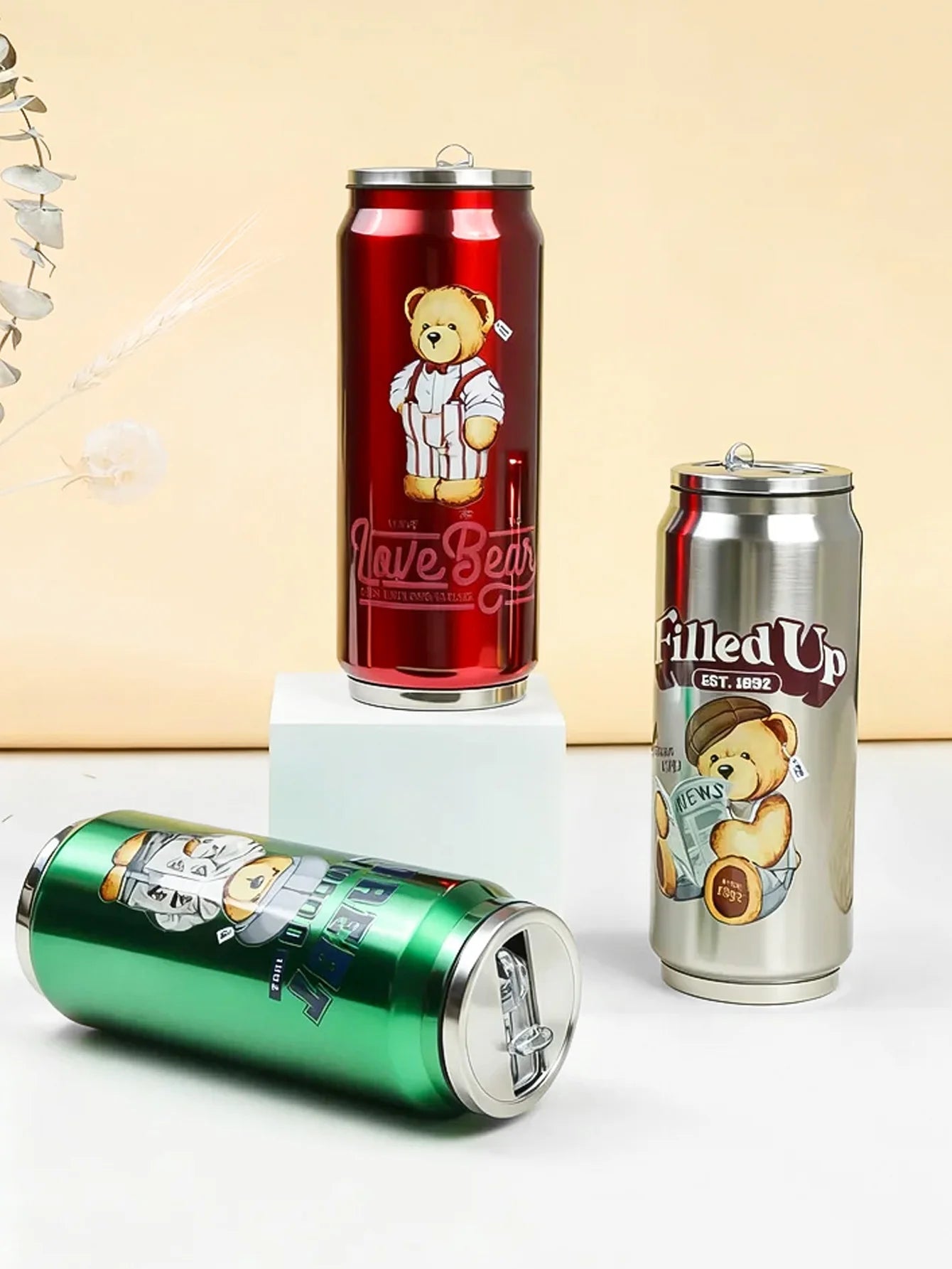 Insulated Stainless Steel Can Tumbler with Straw - 7
