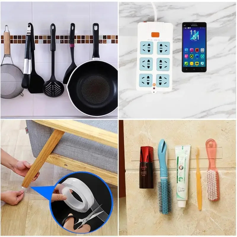 Reusable Double-Sided Nano Adhesive Mounting Tape - 10