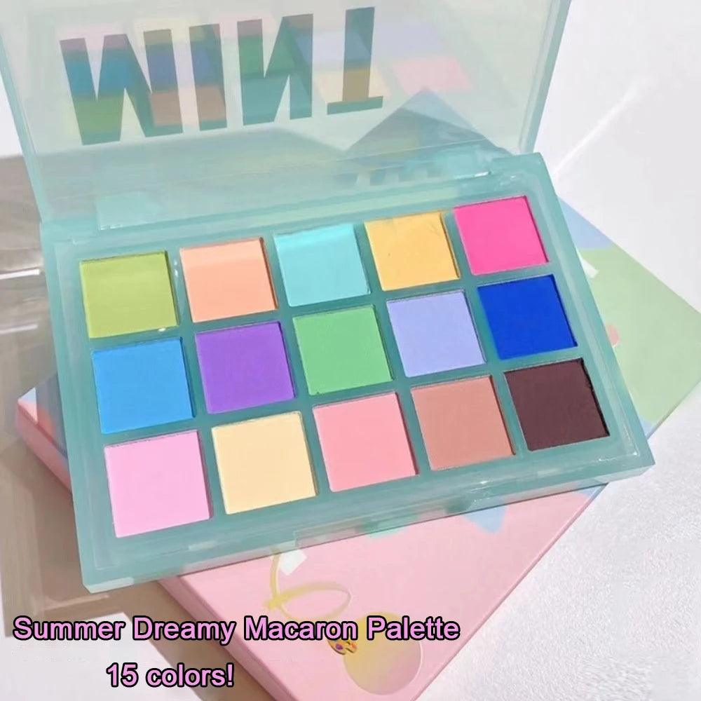 15-Color Shimmer and Matte Eyeshadow Makeup Palette
