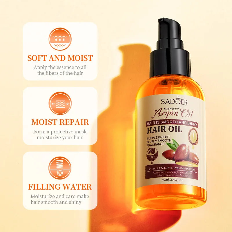 Moroccan Argan Oil Hair Treatment for Dry and Frizzy Hair
