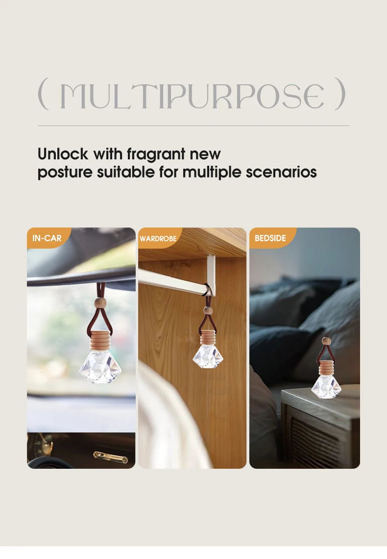 Hanging Fragrant Wooden Car Air Freshener - 21