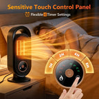 Portable Ceramic Space Heater for Desk and Bedroom