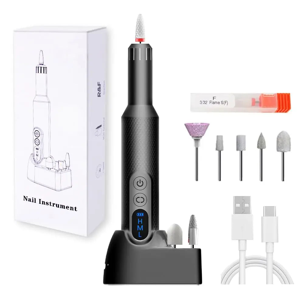 Cordless Electric Nail Drill for Manicure and Pedicure