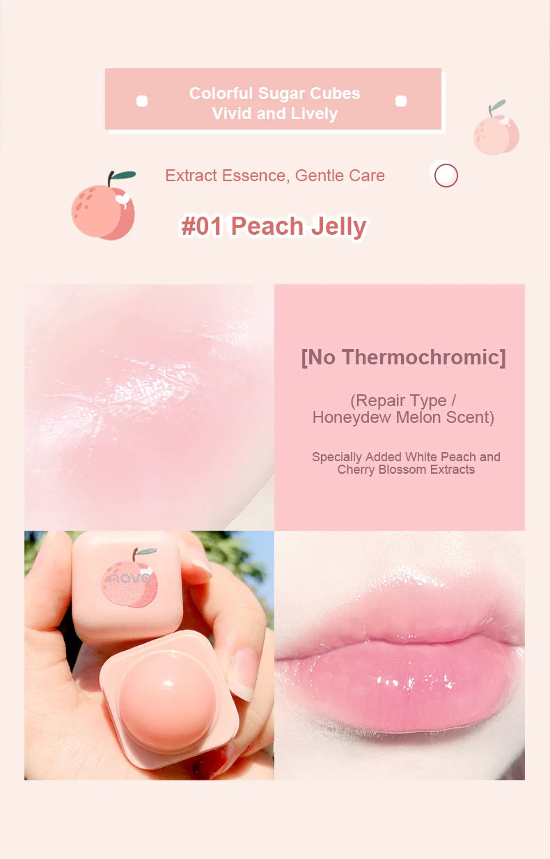 Color-Changing Pudding Moisturizing Lip Balm