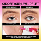 Long-Lasting Brow Lamination Styling Gel with Built-in Comb