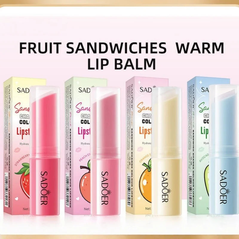 Color-Changing Fruit Moisturizing Lip Balm - 1