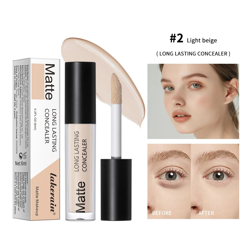 Full Coverage Matte Liquid Concealer for All Skin Types - 24