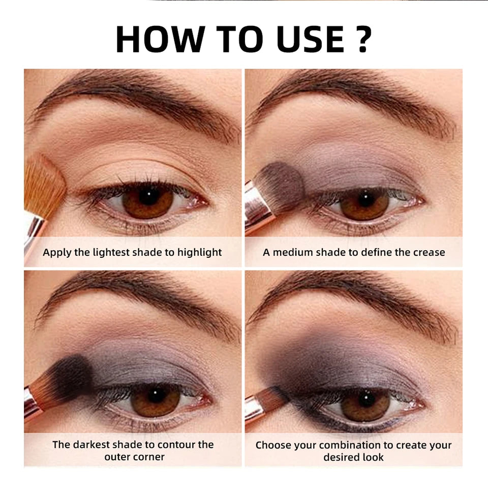 6-Color Matte Eyeshadow Palette for Neutral Nude Makeup Looks
