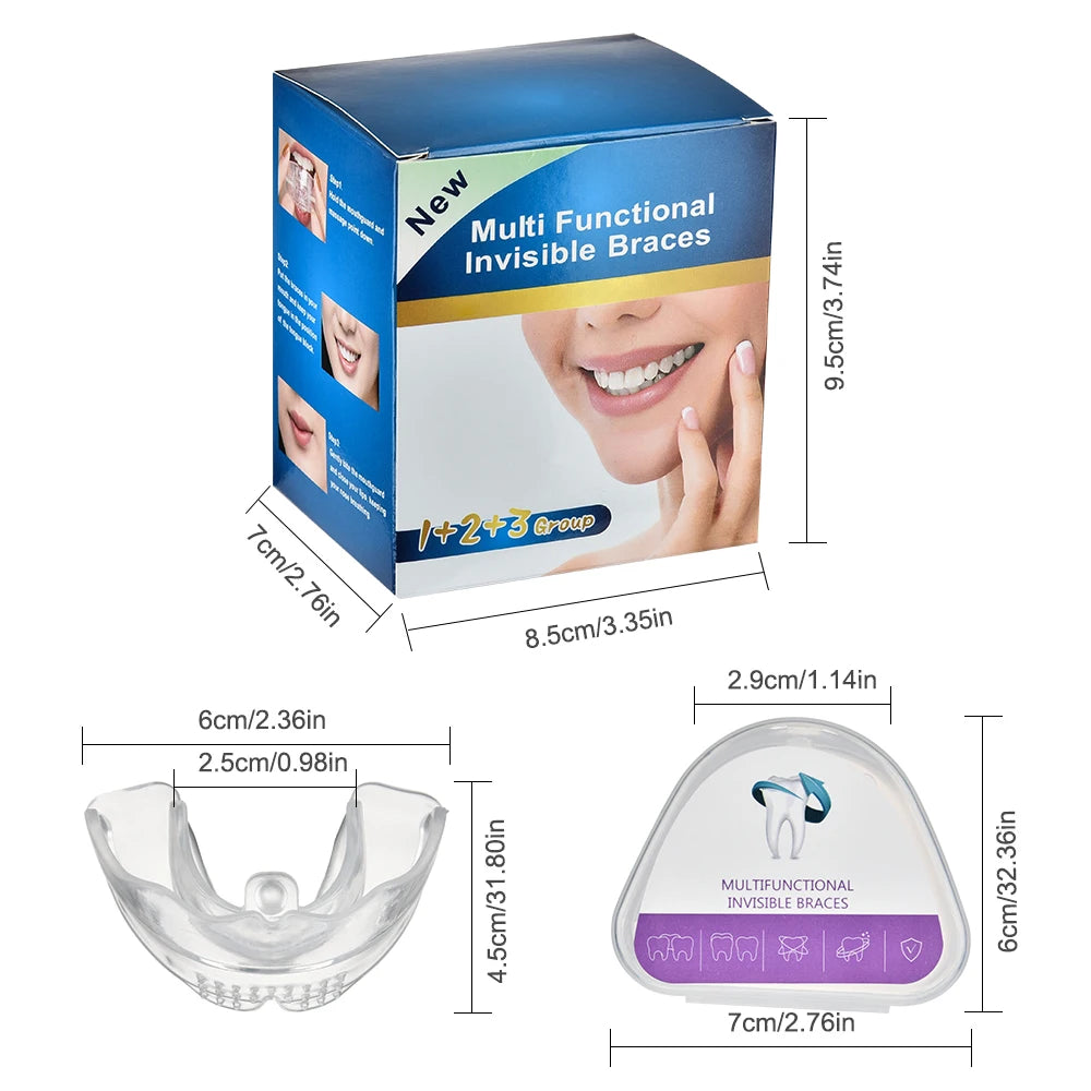 3-Stage Teeth Alignment Orthodontic Mouthpiece for Adults