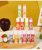 12-Piece Fruity Moisturizing Lip Balm Set for Dry Lips
