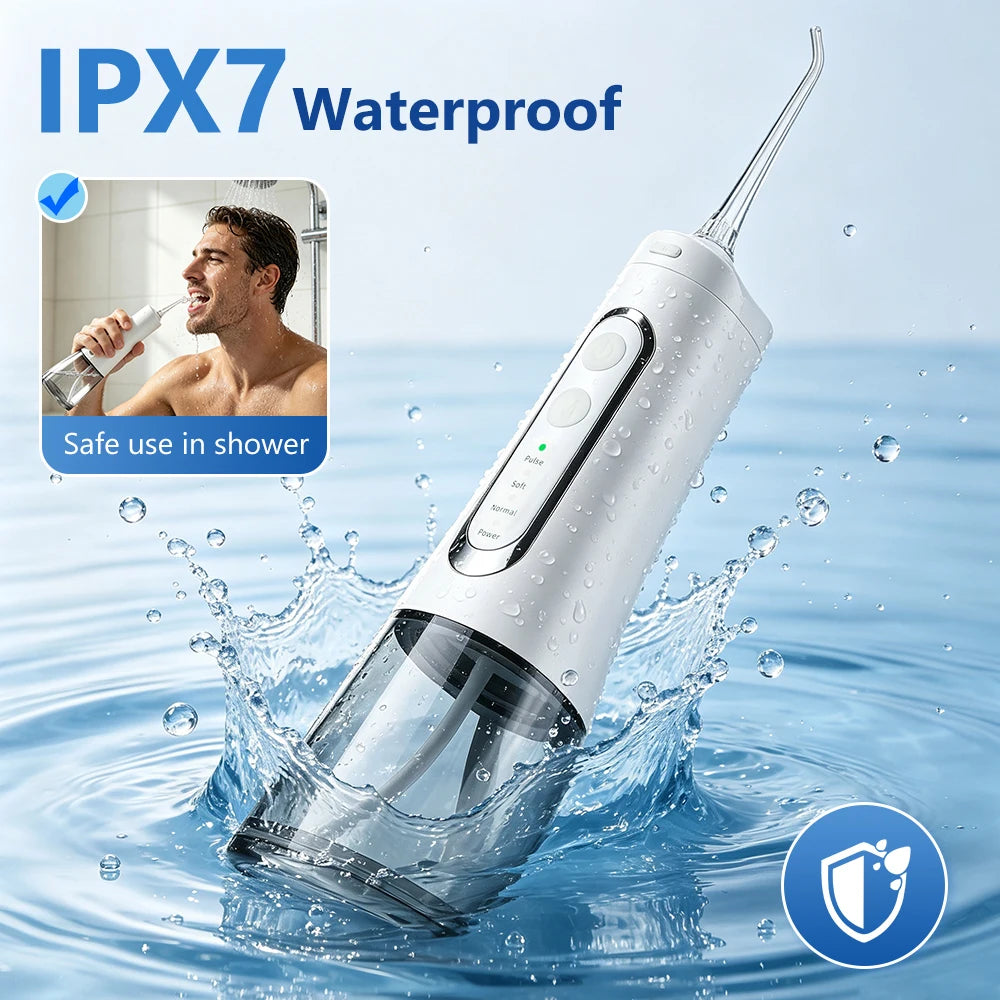 Cordless Portable Water Dental Flosser for Teeth and Braces - 9