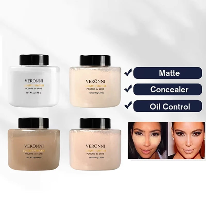 Oil-Control Loose Setting Powder for Flawless Matte Finish