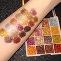 16-Color Glitter Sequin Eyeshadow Palette for Shimmer Makeup