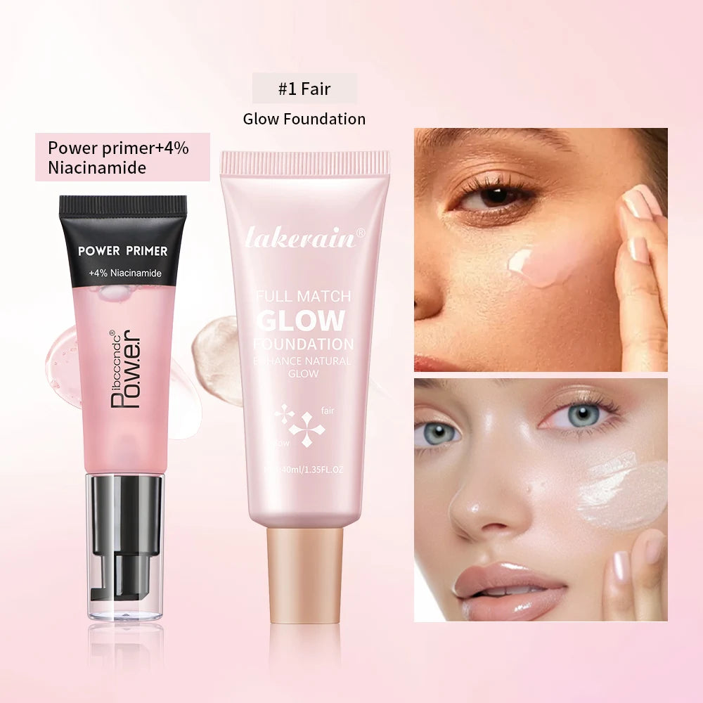 Hydrating Primer and Glow Foundation Makeup Set