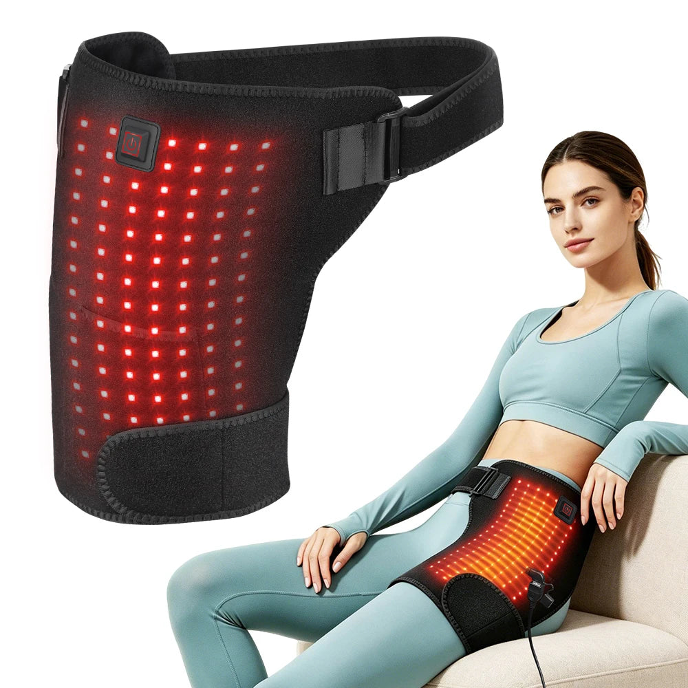 Red Light Therapy Heating Hip and Thigh Support Wrap - 1