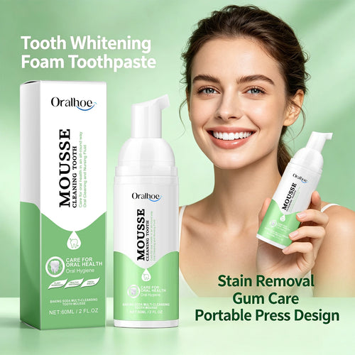 Brightening Foam Toothpaste for Stain Removal and Fresh Breath