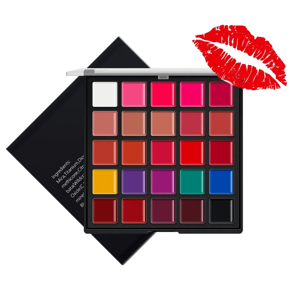 25-Color Professional Lip Makeup Palette - 2