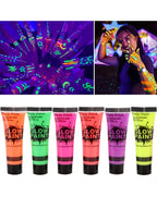 Neon UV Glow Face and Body Paint for Parties and Festivals