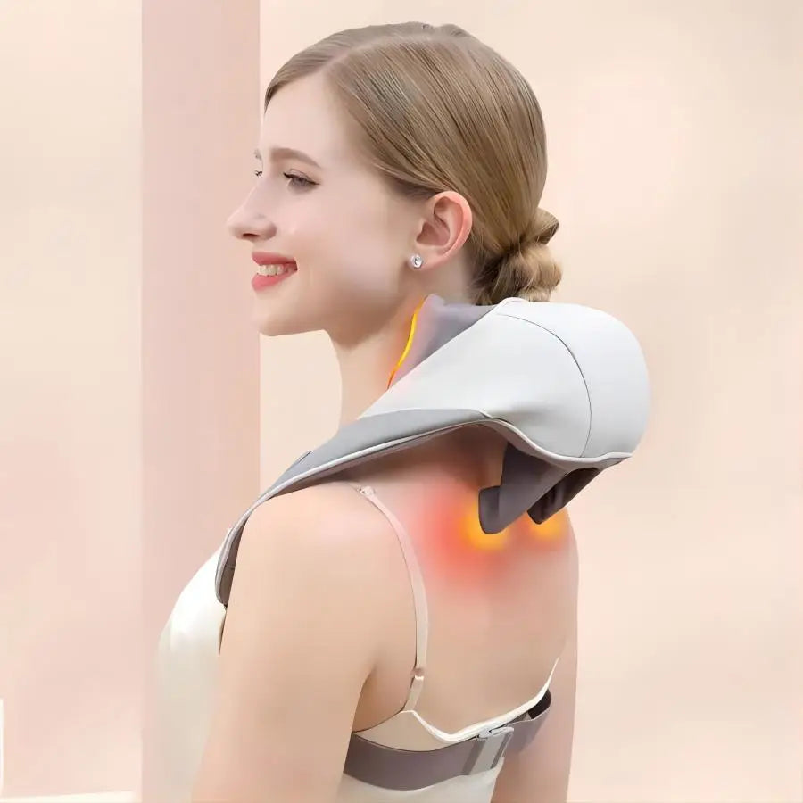 Wireless 6D Neck and Shoulder Deep Tissue Massager with Heat