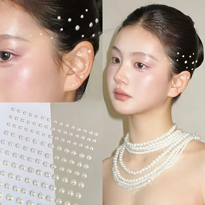 Self-Adhesive Crystal Face and Body Gem Stickers - 2
