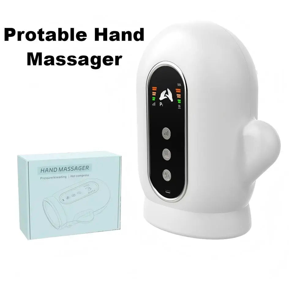 Electric Hand and Wrist Compression Massager with Heat
