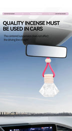 Pink Hanging Car Air Freshener Perfume Bottle