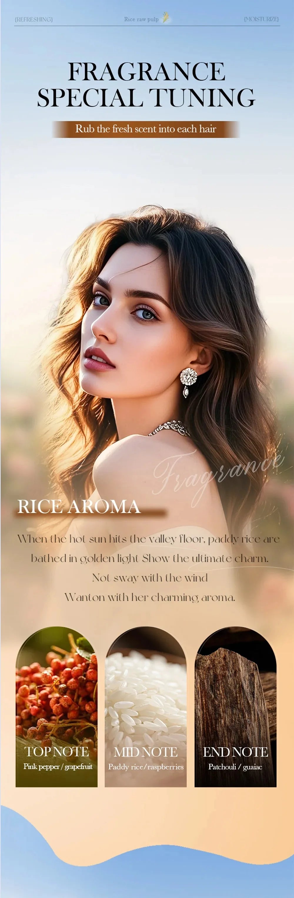 Rice Water Nourishing Solid Shampoo Bar for Deep Hair Cleansing