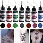 Long-Lasting Temporary Tattoo Ink Kit with Stencils