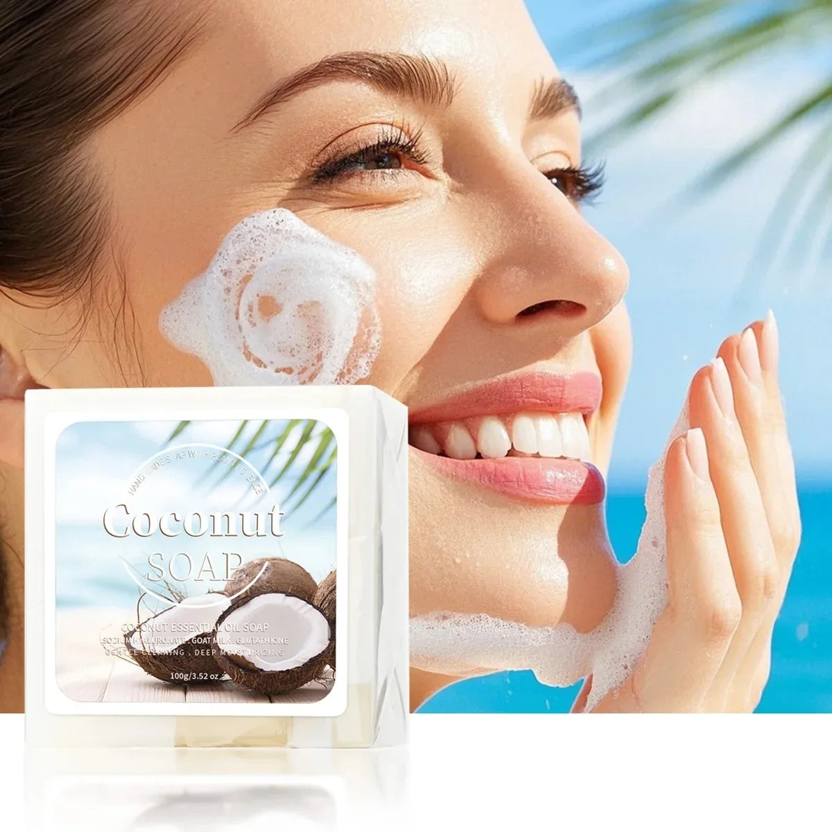 Organic Coconut and Goat Milk Facial Cleansing Soap Bar