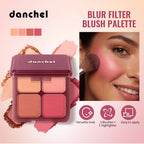 4-Shade Soft Blur Face Blush Palette