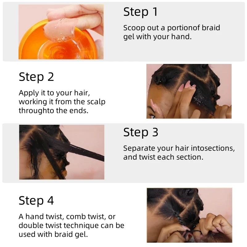 Non-Sticky Hair Styling Jam for Braids and Edges