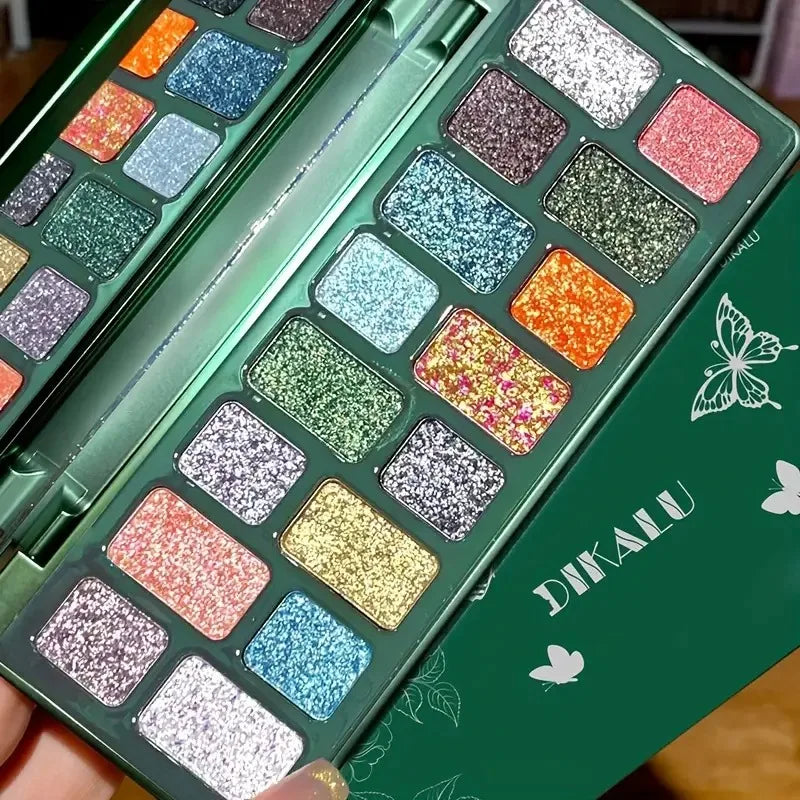16-Color Shimmer and Matte Eyeshadow Palette