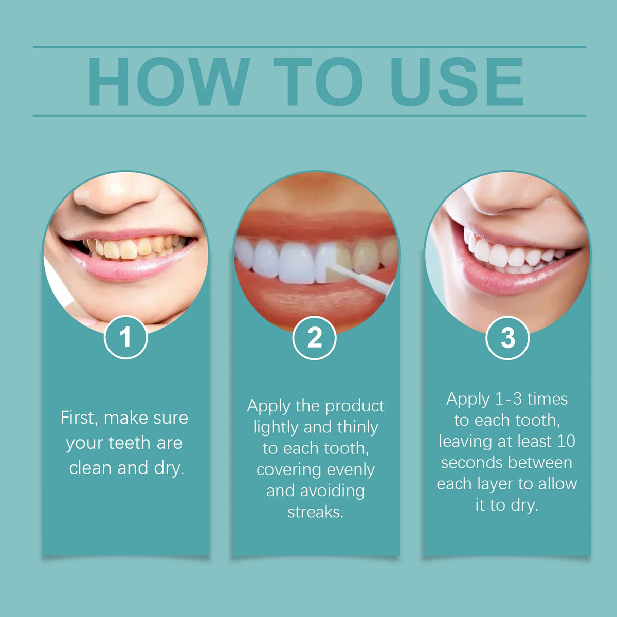 Instant Teeth Whitening Enamel Paint