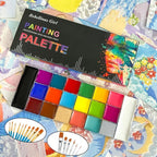 20-Color Professional Face and Body Painting Palette