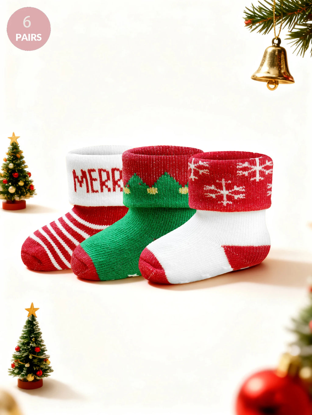 Cozy Christmas Non-Slip Baby Socks