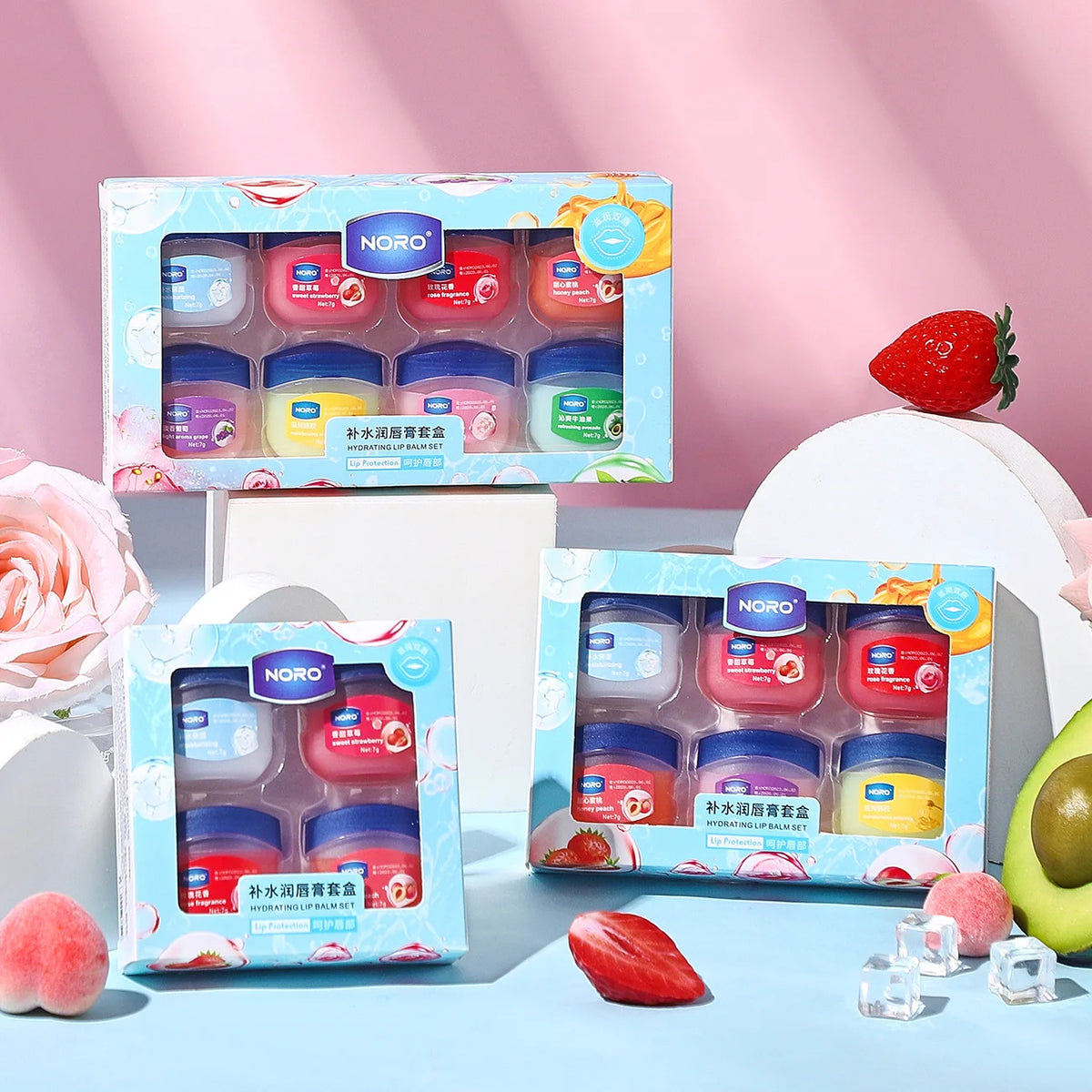 Hydrating Fruity Lip Balm Repair Set