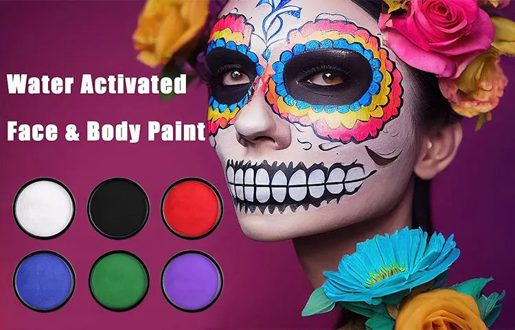 Professional Water-Soluble Face and Body Paint for Parties