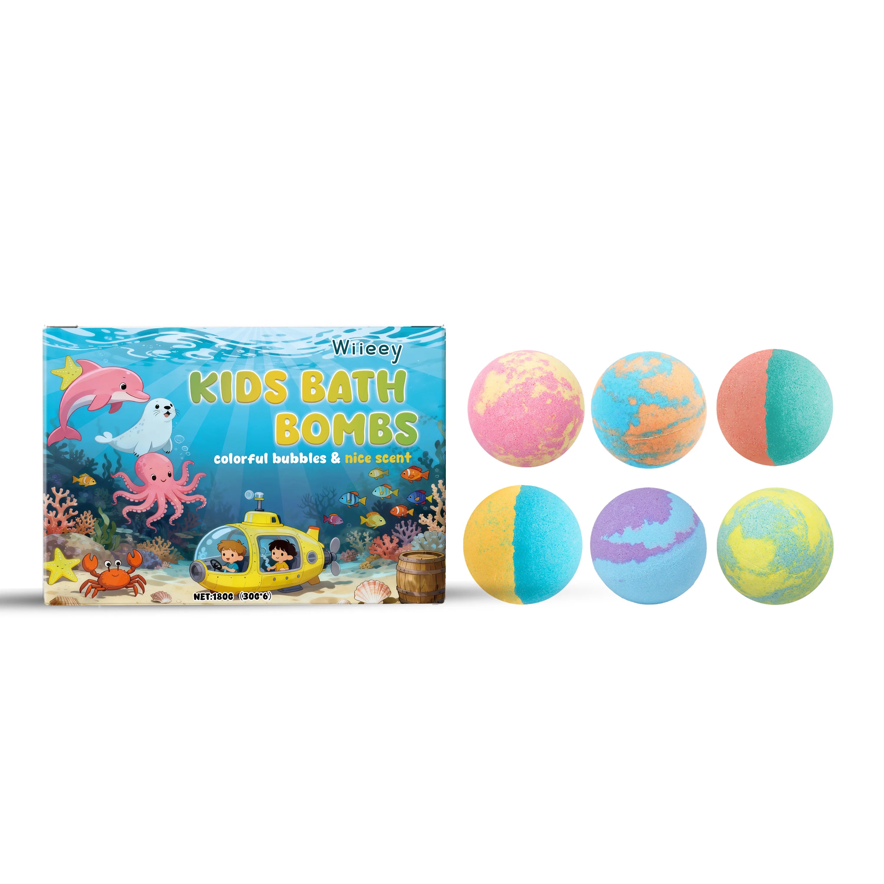 Moisturizing Fizzy Bath Bomb Set for Kids - 7