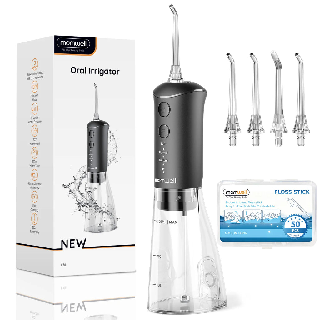 Portable Rechargeable Water Flosser for Deep Teeth Cleaning