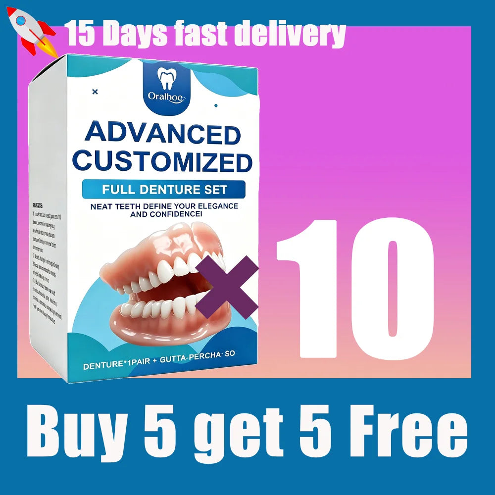 Realistic Natural Texture Cosmetic Denture Set