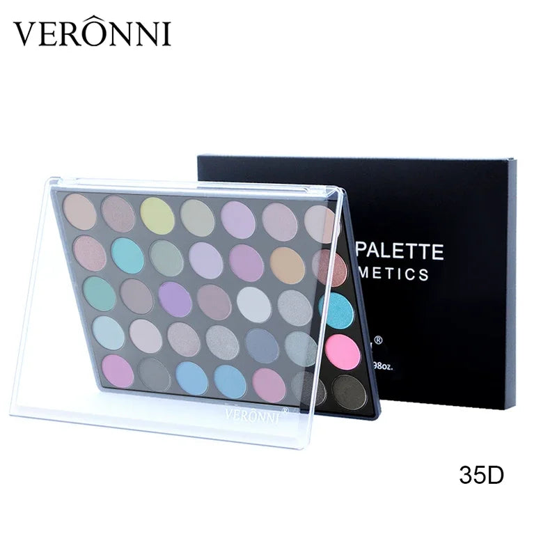 35-Color Professional Eyeshadow Palette for Long-Lasting Makeup