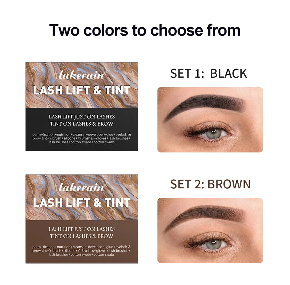 Professional Eyelash and Eyebrow Lift and Tint Kit