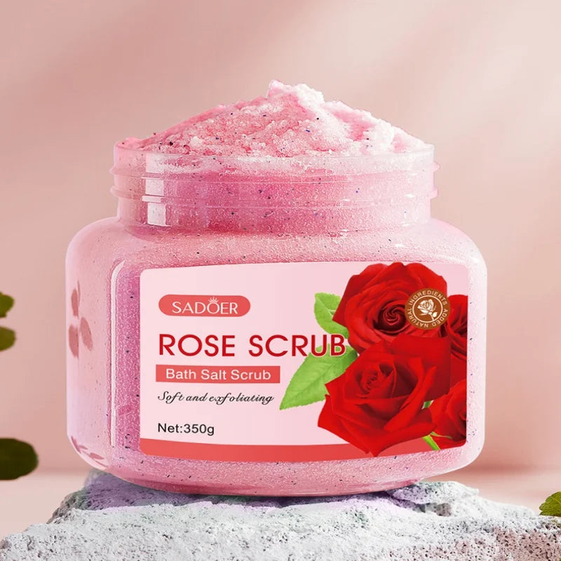 Exfoliating Rose Body Scrub for Smooth Radiant Skin - 1