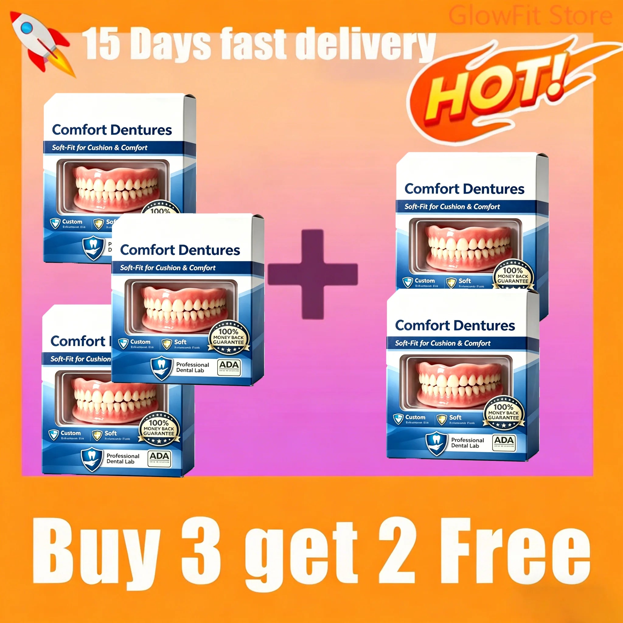 Comfort Fit Snap-On Smile Veneers for Instant Teeth Whitening - 7