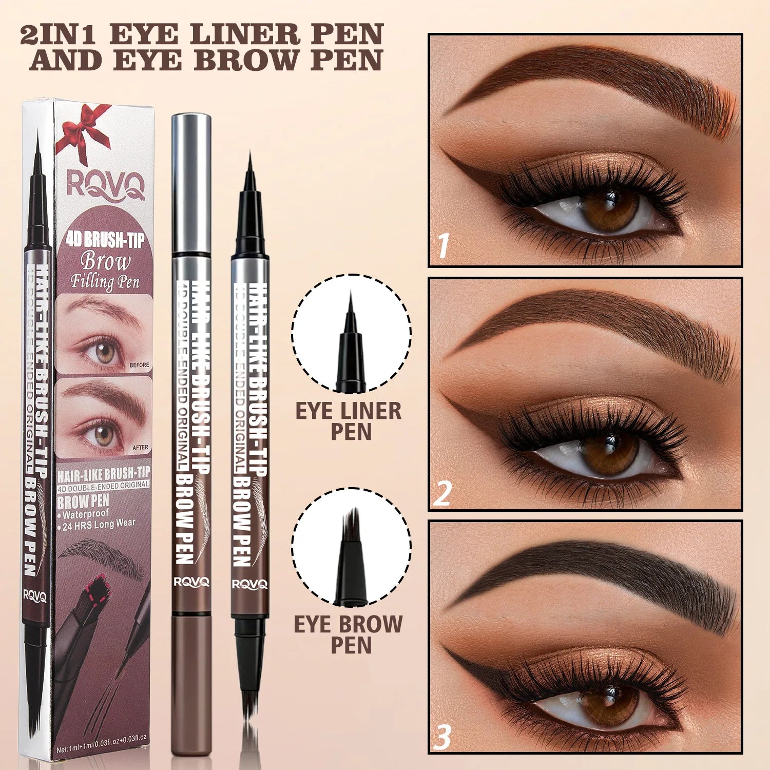 4D Micro-Blading Liquid Eyebrow Pen - 2