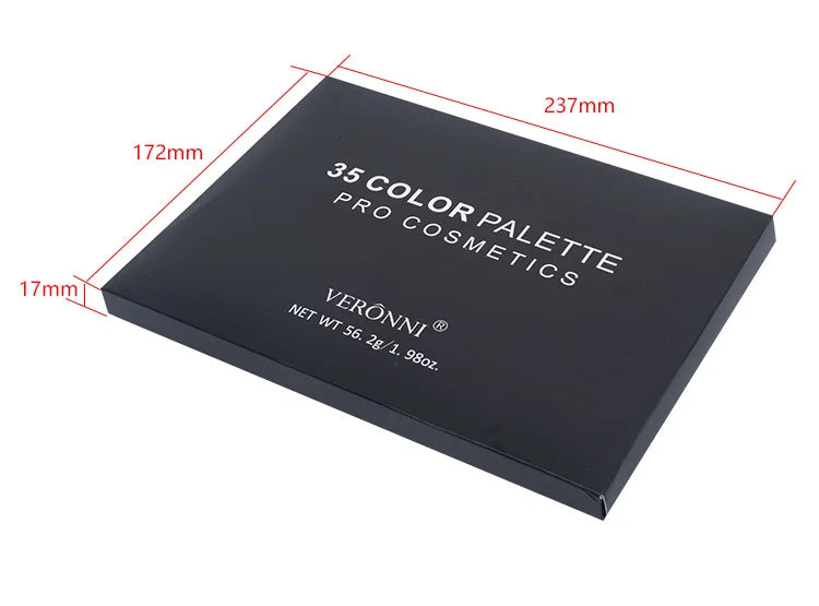 35-Color Professional Shimmer & Glitter Eyeshadow Palette