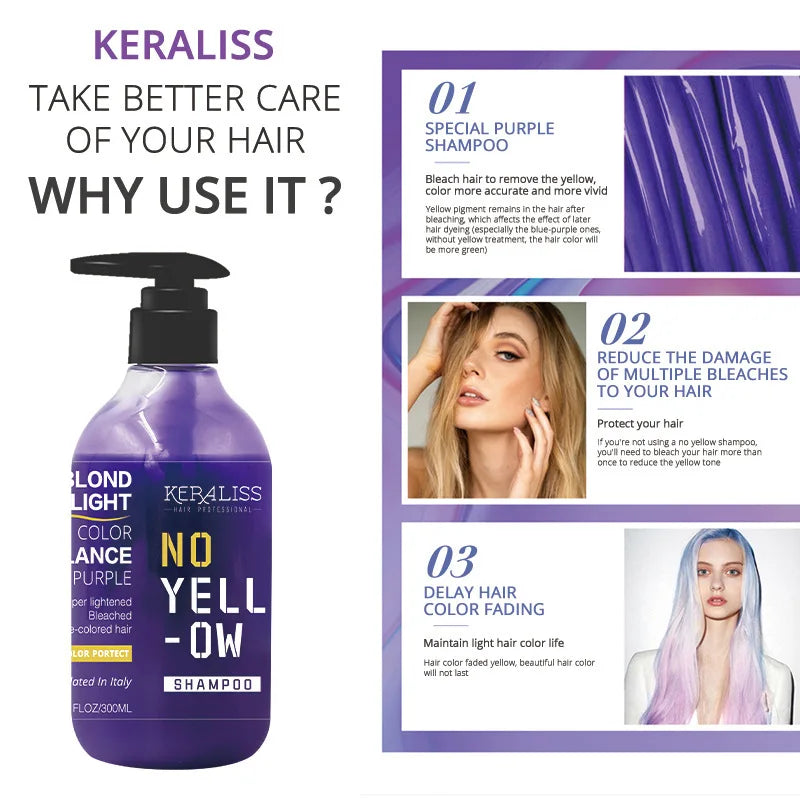 Purple Toning Shampoo for Blonde and Silver Hair - 2