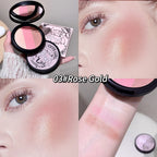 Triple-Tone Gradient Matte Highlighter and Blush Palette