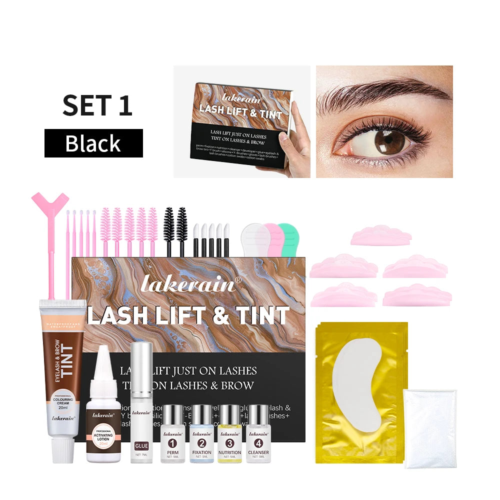 Professional Eyelash and Eyebrow Lift and Tint Kit